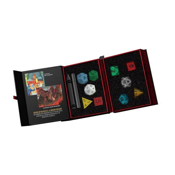 Dungeons & Dragons 50th Anniversary Holmes Retro Replica & Modern Dice Set - Picture 2 of 5